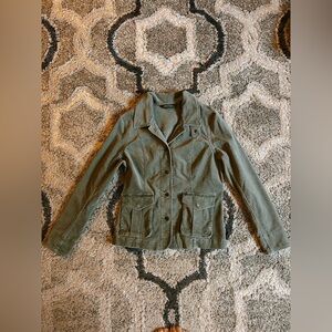 Eddie Bauer Corduroy Olive Green Jacket, Size M
